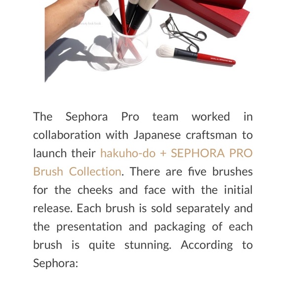 Set of 2 hakuho-do + Sephora Pro Brushes - Picture 4 of 13